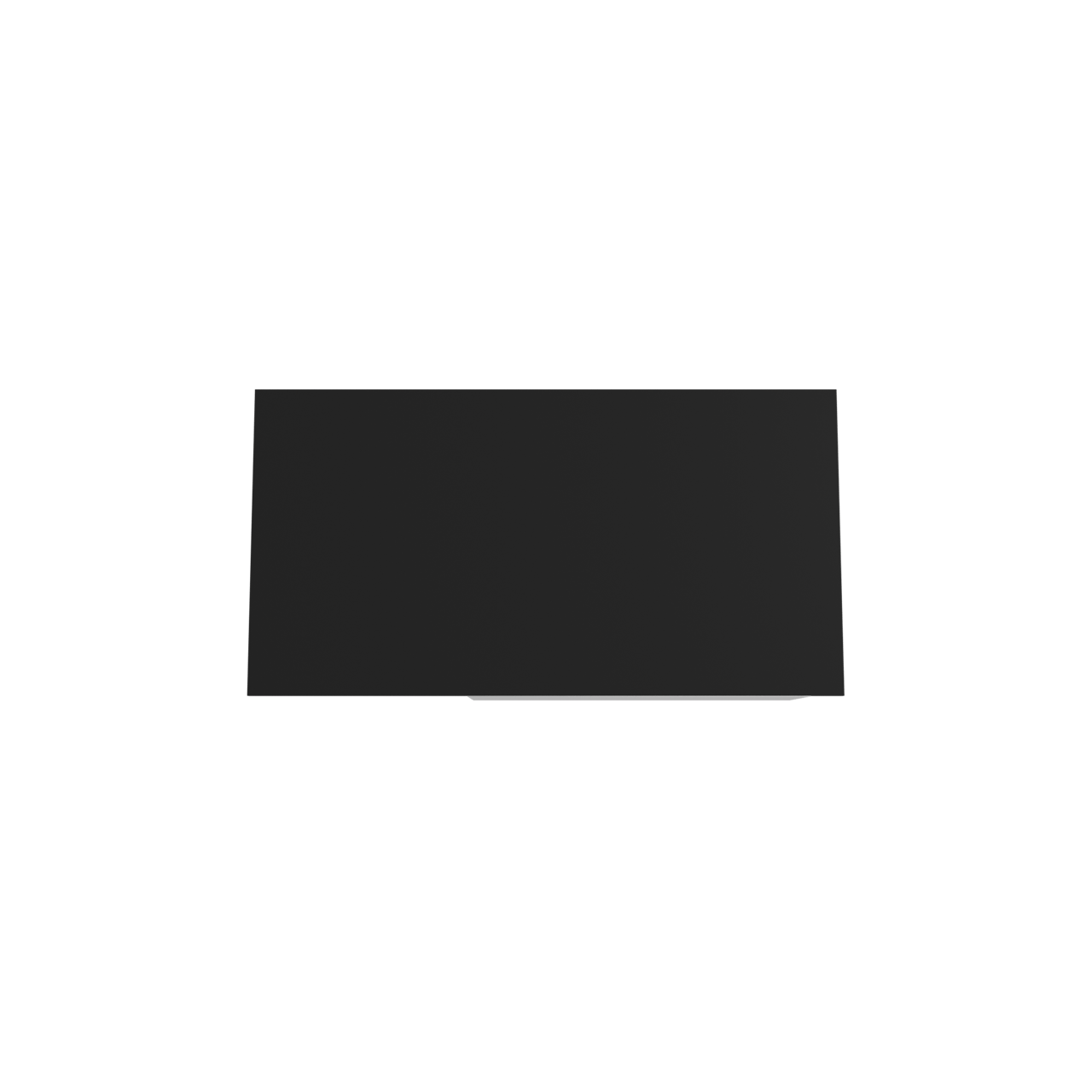 Storke Edge meuble salle de bains suspendu 100 x 52 cm blanc brillant avec Panton tablette simple en mdf enduit de poudre noir mat