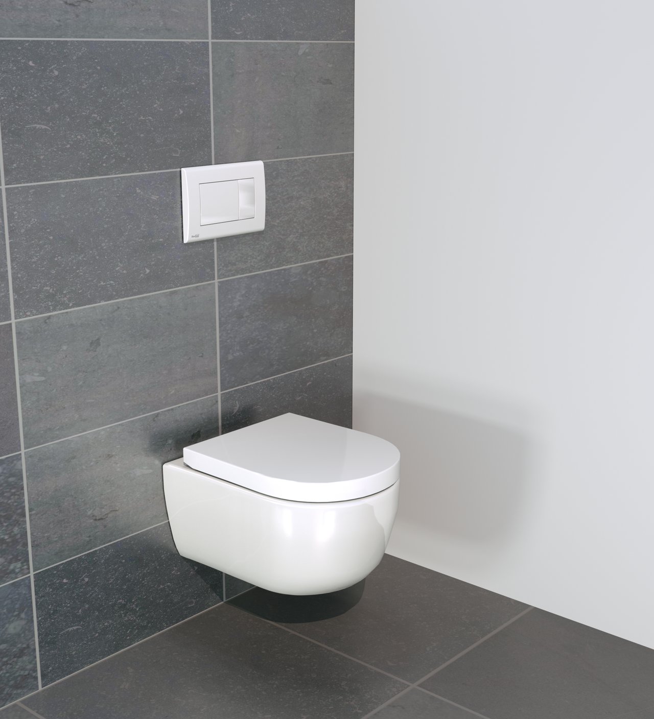 Luca Varess Metro hangend toilet hoogglans wit randloos compact