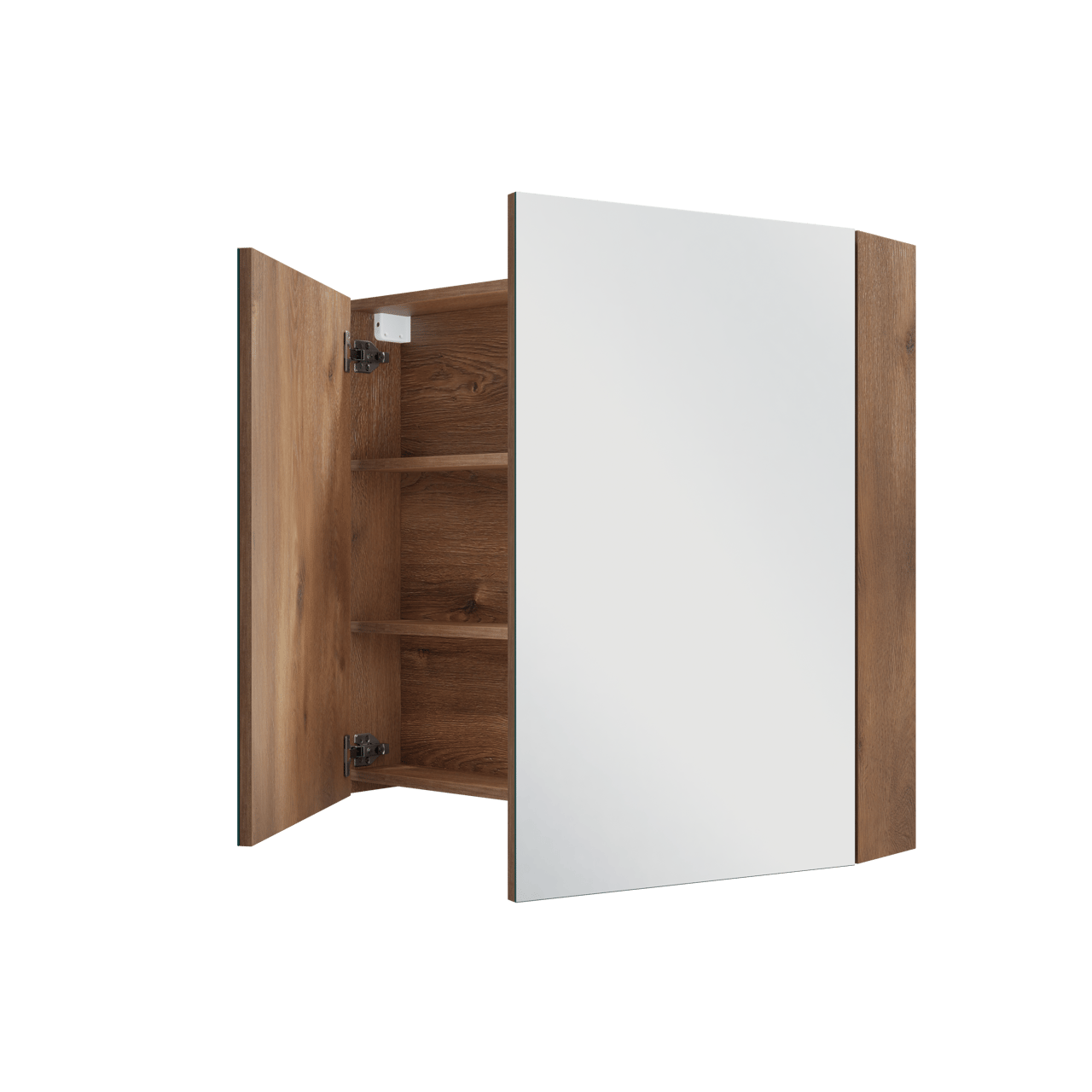 Linie Montro armoire de toilette 90 x 75 cm chêne brun