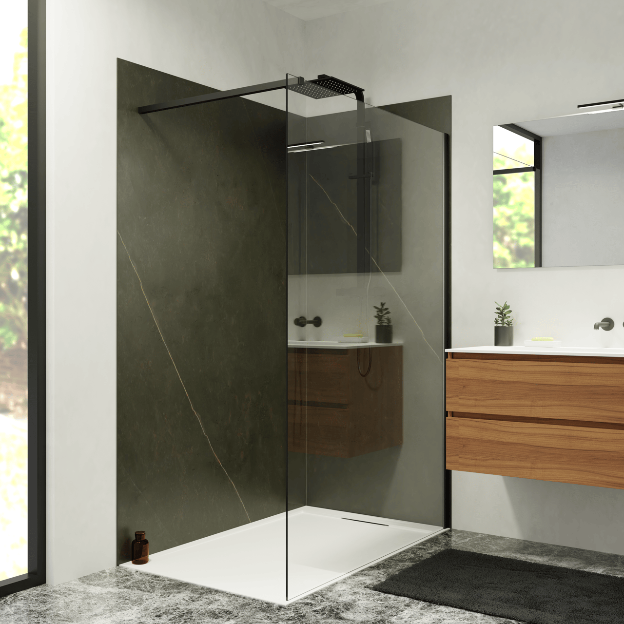 Balmani Studio panneau mural de douche 140 x 220 cm céramique Calatorao