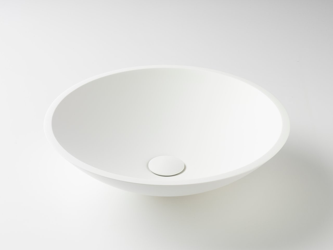 Balmani Viva Aufsatzbecken, Solid Surface matt, rund Ø 42 cm