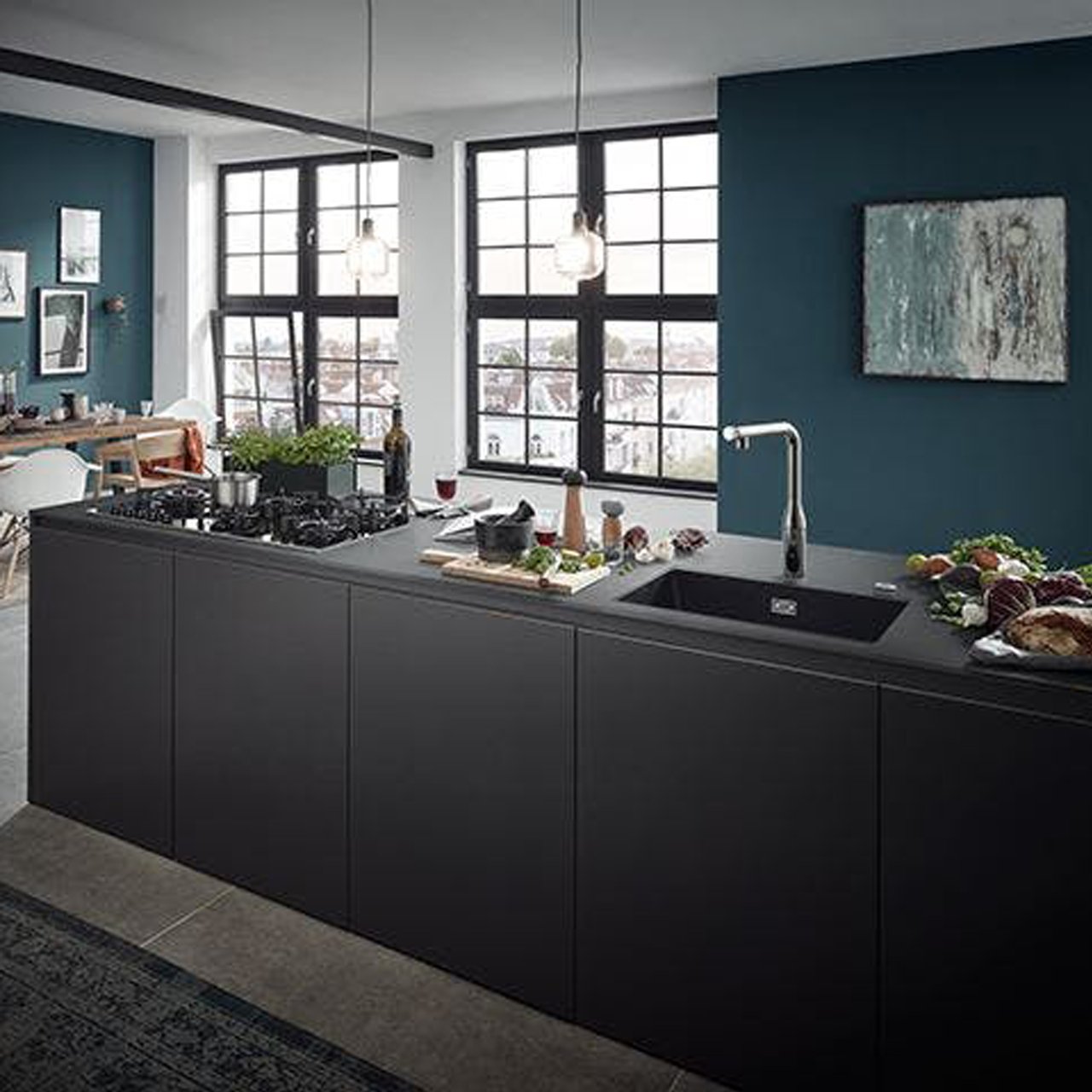 Grohe Essence SmartControl robinet de cuisine avec douchette extractible chrome brillant 31615000