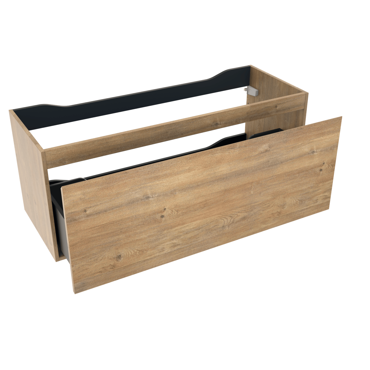 Linie Lado zwevende wastafelonderkast 120 x 46 cm natuur eik 1 lade