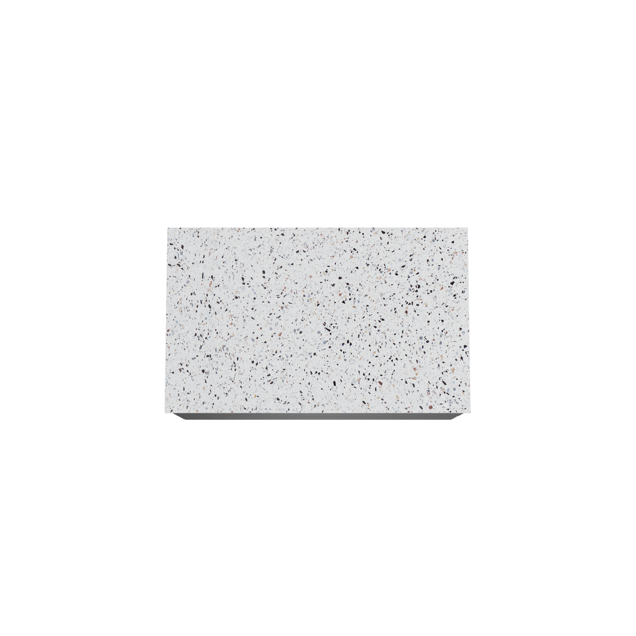 Balmani Mitra meuble salle de bains suspendu 90 x 55 cm noir mat avec Stretto tablette simple en blanc/noir mat terrazzo