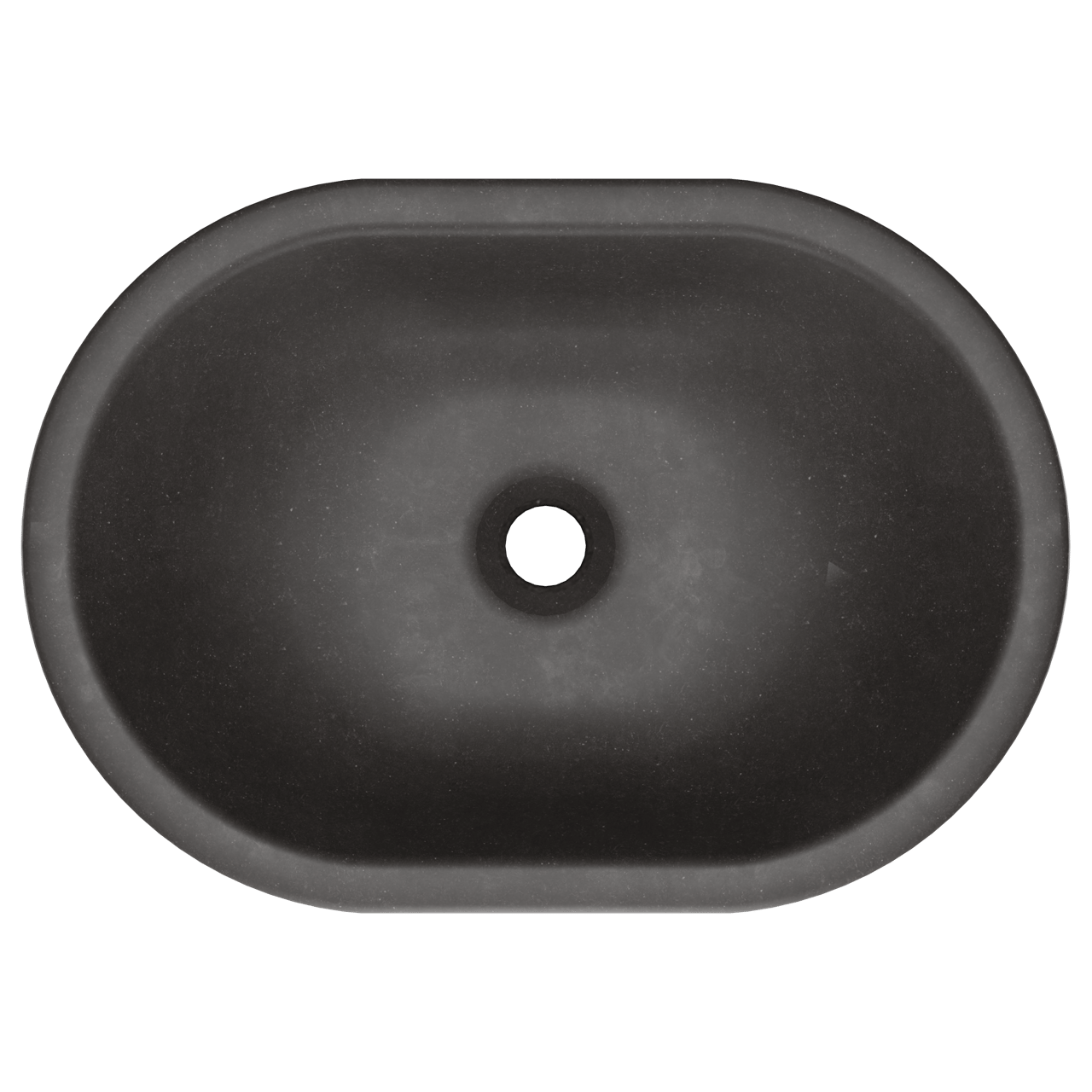 Storke Intra vasque à encastrer quartz mat ovale 50 x 35 cm