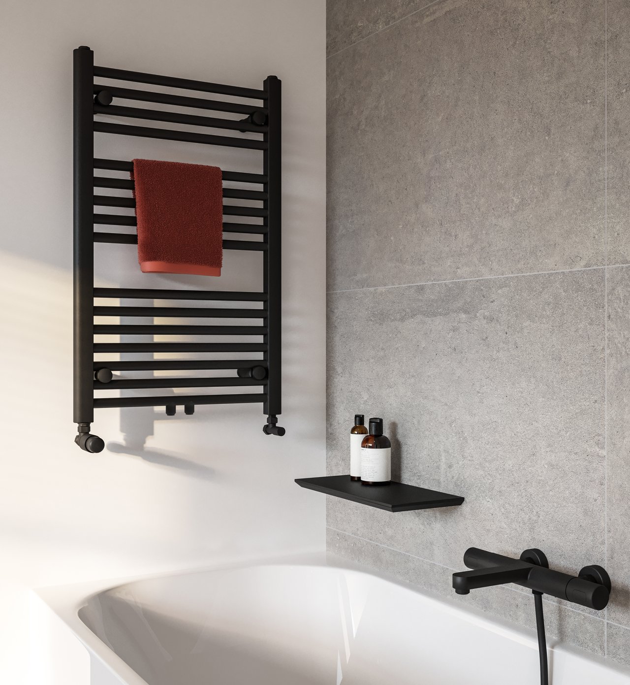 Storke Edge étagère murale noir mat 40 x 16 cm