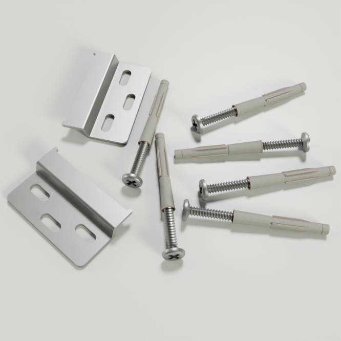 Linie Lado hängendes WC-Möbel-Set, 40 x 22 cm, braune Eiche, mit Baro Waschtisch, glänzend weiße keramik