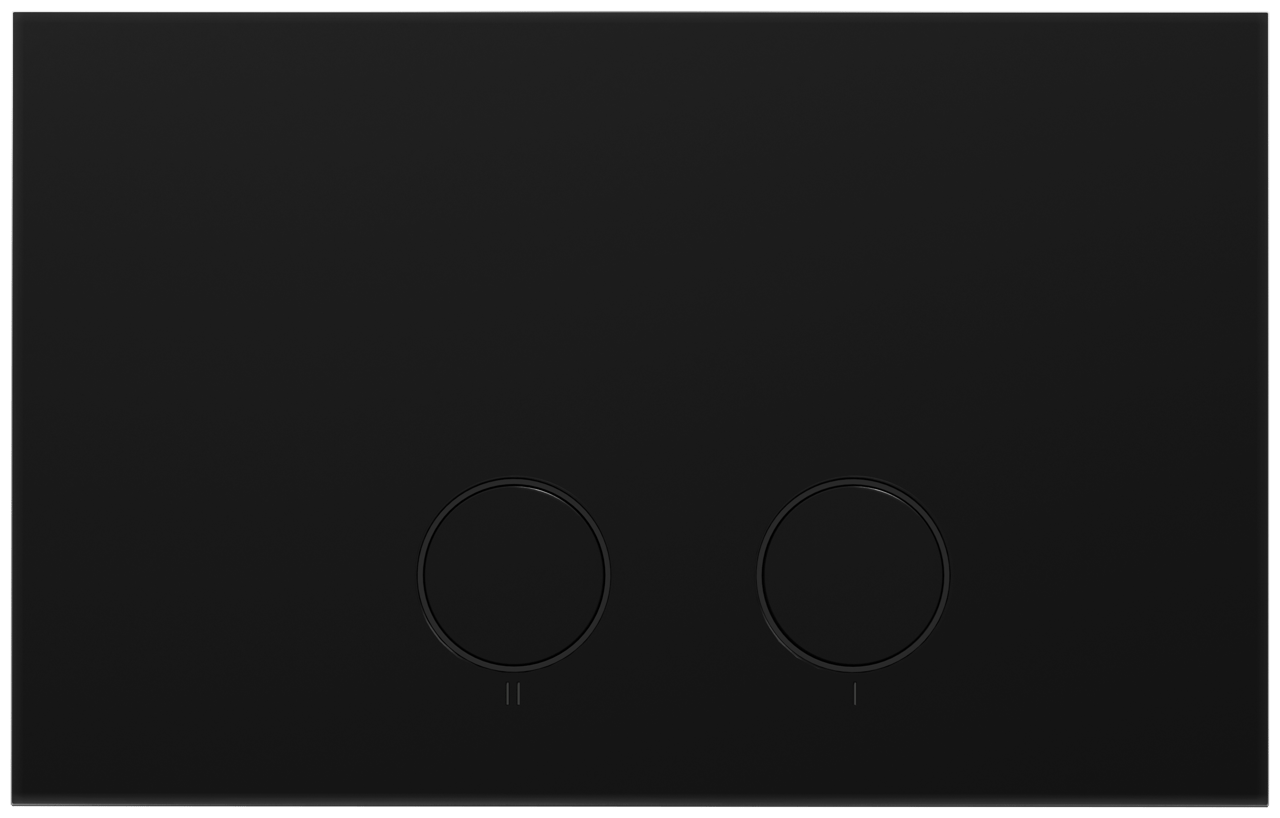 Perola bedieningspaneel Mat Zwart voor UP320 of UP720 inbouwreservoir