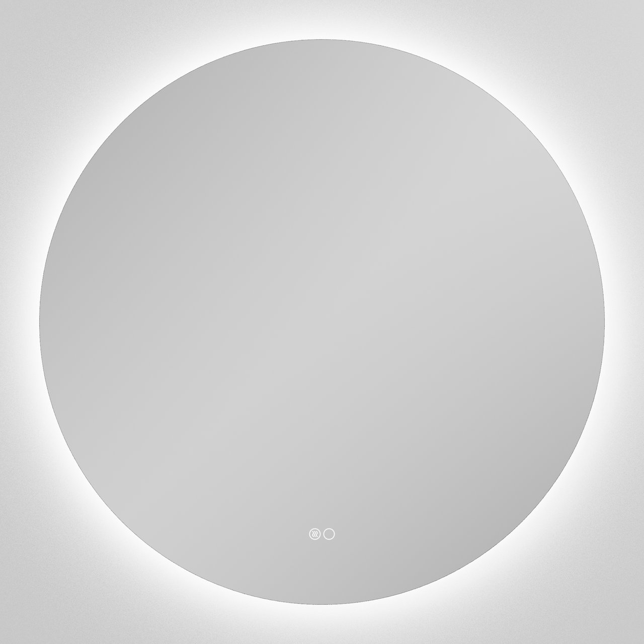 Balmani Giro Touch rund Badezimmerspiegel Ø 80 cm mit Spiegelbeleuchtung und Anti-Beschlag Spiegelheizung