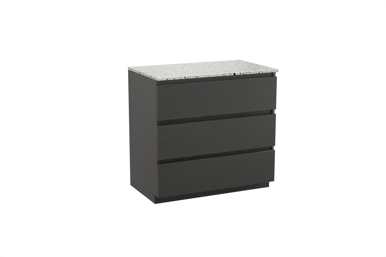 Balmani Lucida meuble salle de bains avec tablette pour vasques Stretto