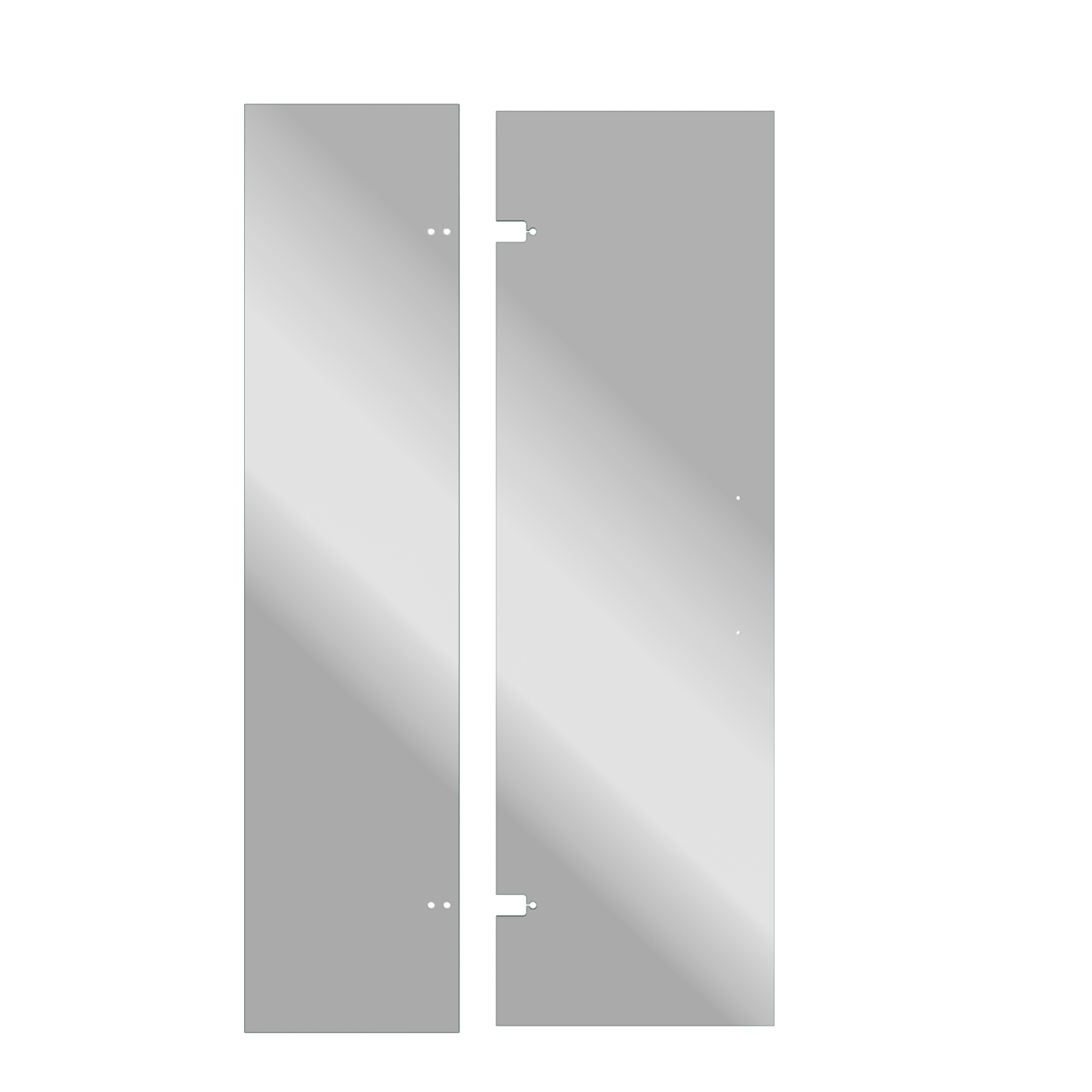 Balmani Senses Design douche draaideur omkeerbaar 120 x 210 cm Reflex spiegelglas