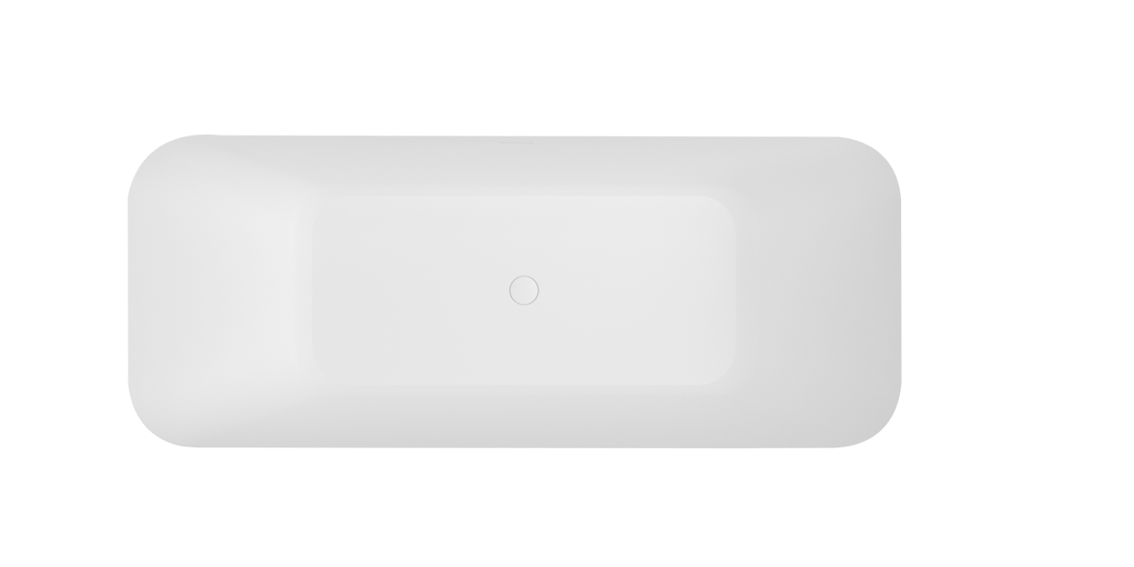 Balmani Zigga tweepersoons hoekbad rechts 180 x 85 cm Solid Surface mat wit