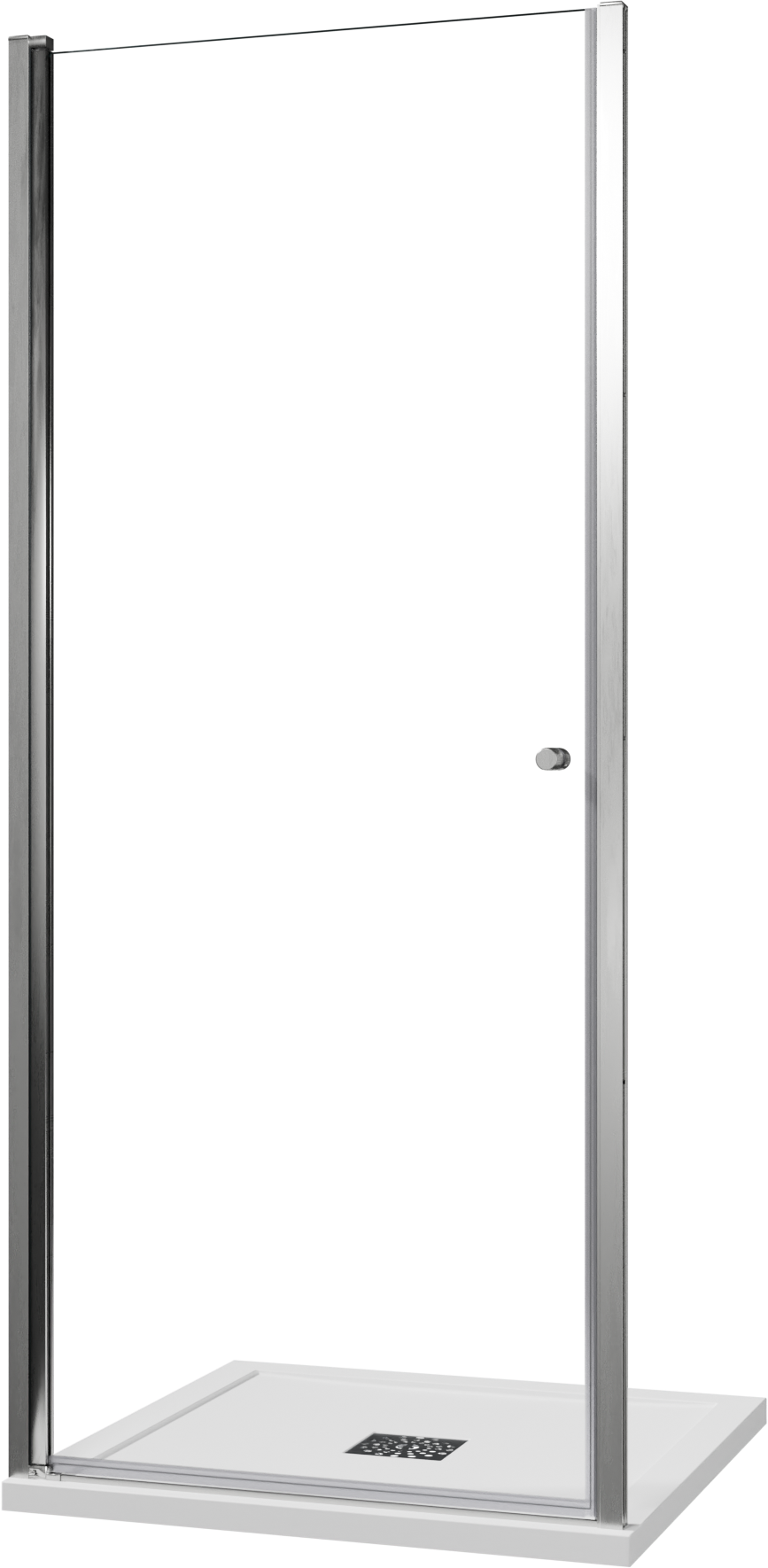 Luca Varess Kuresa douche draaideur 90 x 200 cm helder glas glanzend chroom profiel