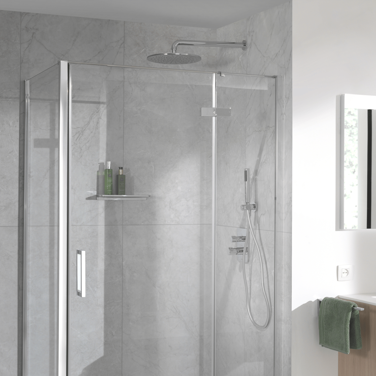 Blaufoss Round 300 hoofddouche met muursteun ø30cm chroom