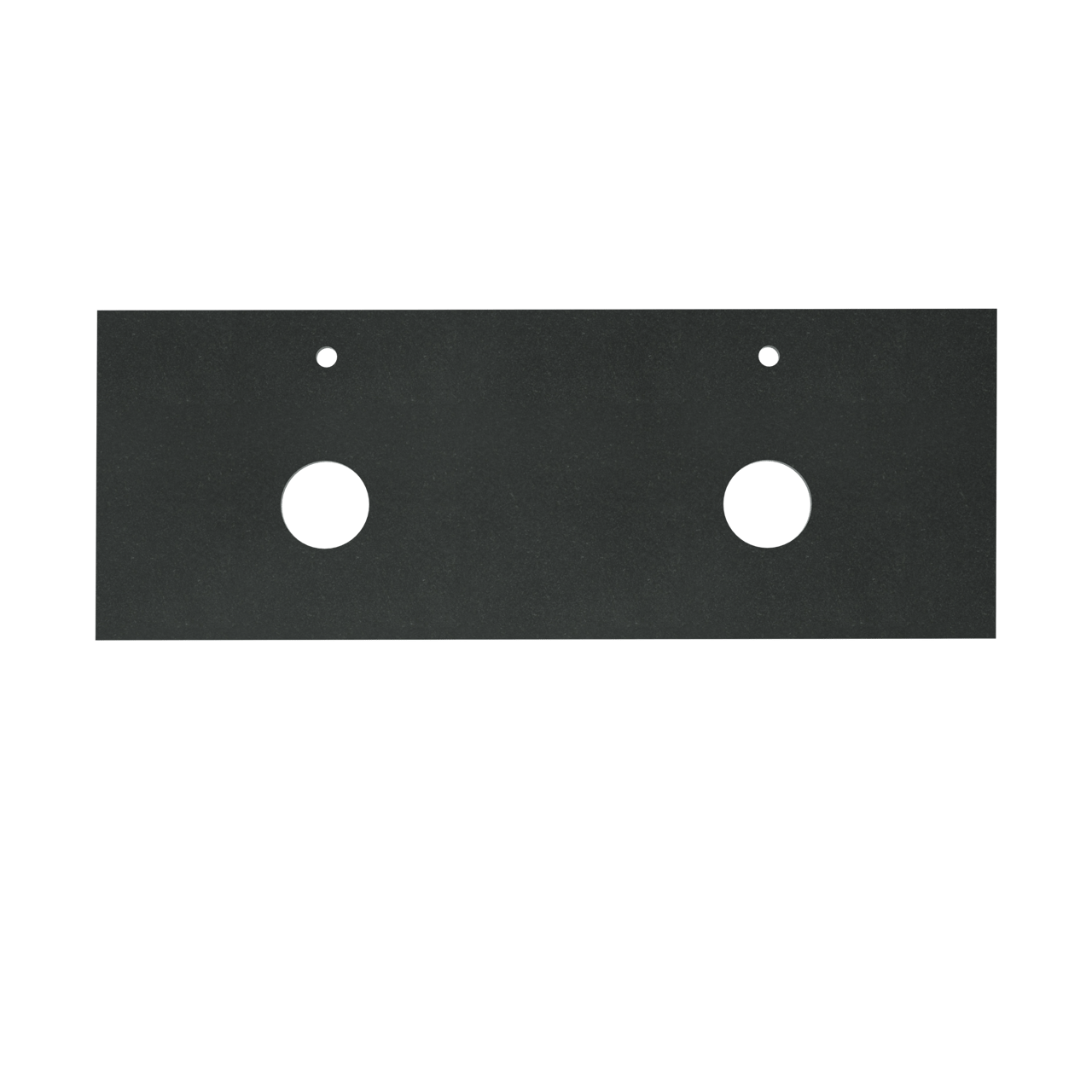 Balmani Facetta Doppelwaschtischplatte, Granit poliert, 150 x 55 cm