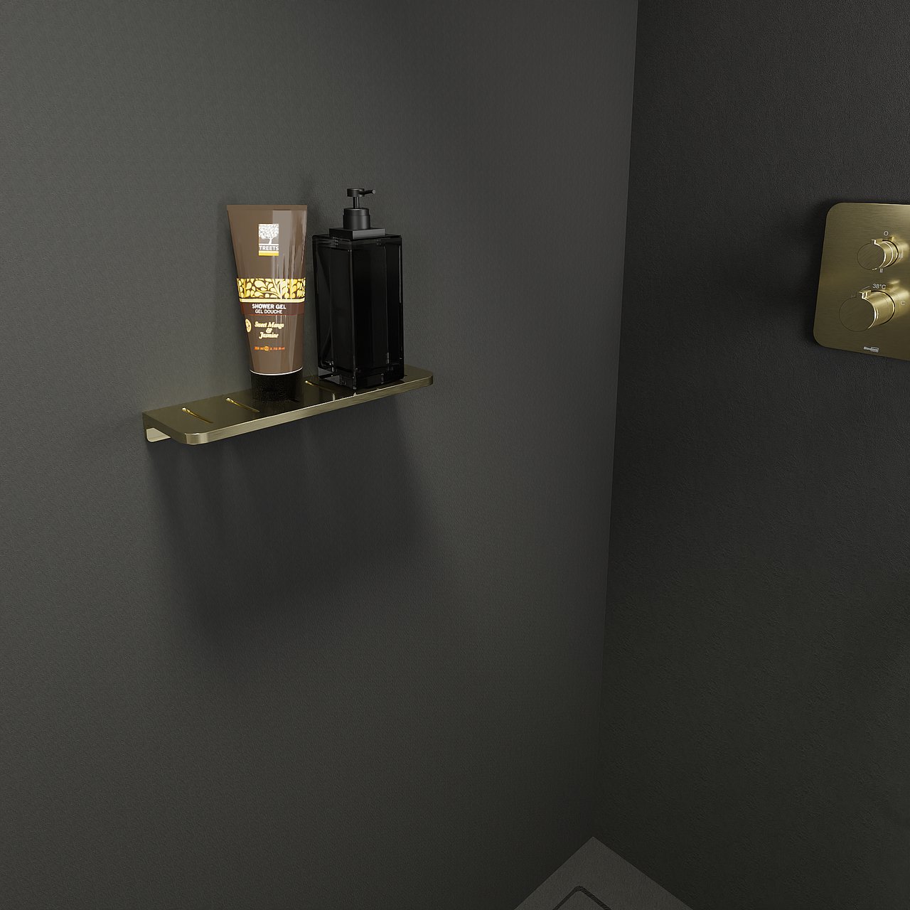 Blaufoss Leaf Brushed Champagne Gold 30cm