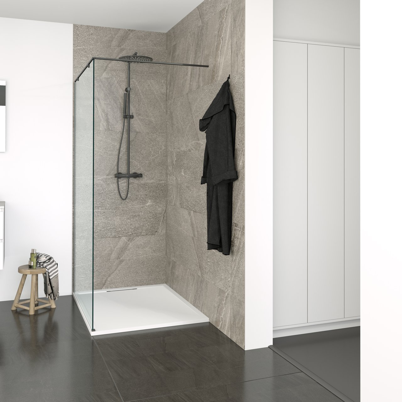 Balmani BMSS Crest stabilisatiestang links 112x102cm mat zwart