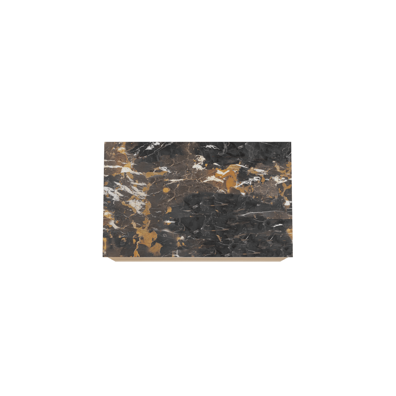 Balmani Mitra zwevend badkamermeubel 90 x 55 cm natuur eik met Stretto enkel tablet in marmer portoro gold