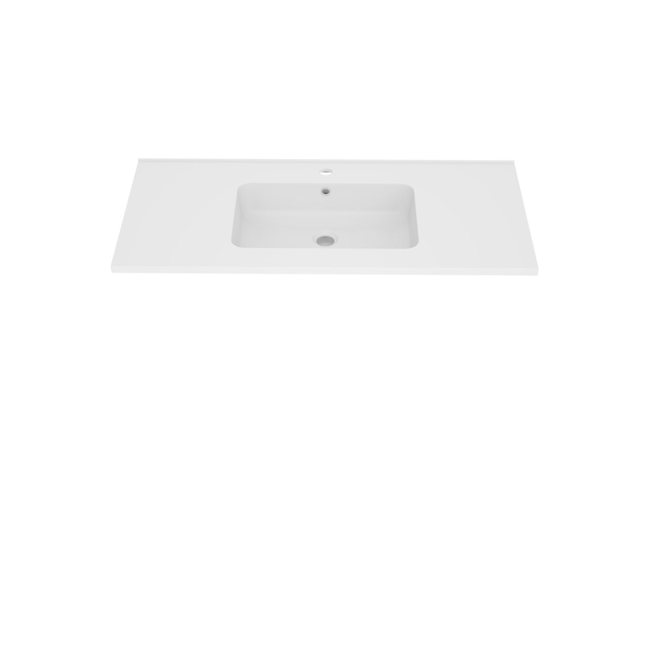 Linie Vano Einzelwaschtisch, Marmorkomposit matt, 100 x 46 cm