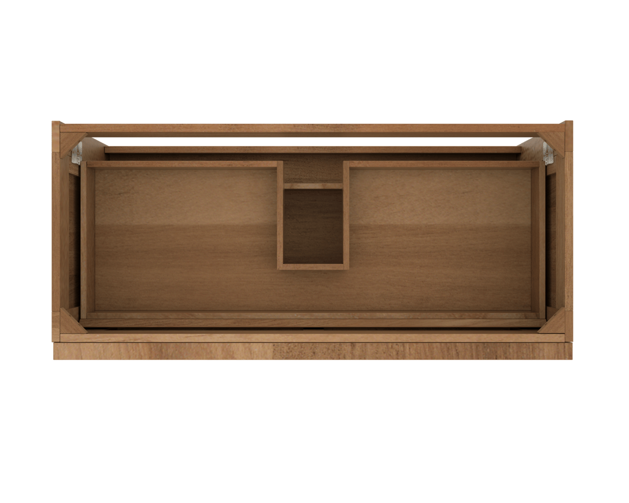 Balmani Forma zwevende wastafelonderkast 120 x 55 cm teakhout 2 lades