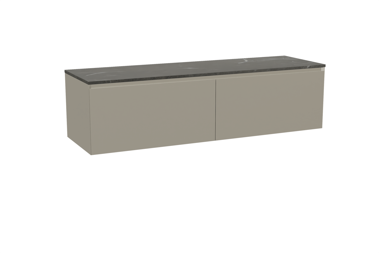 Balmani Idra badkamermeubel met Stretto wastafelblad voor waskom(men)