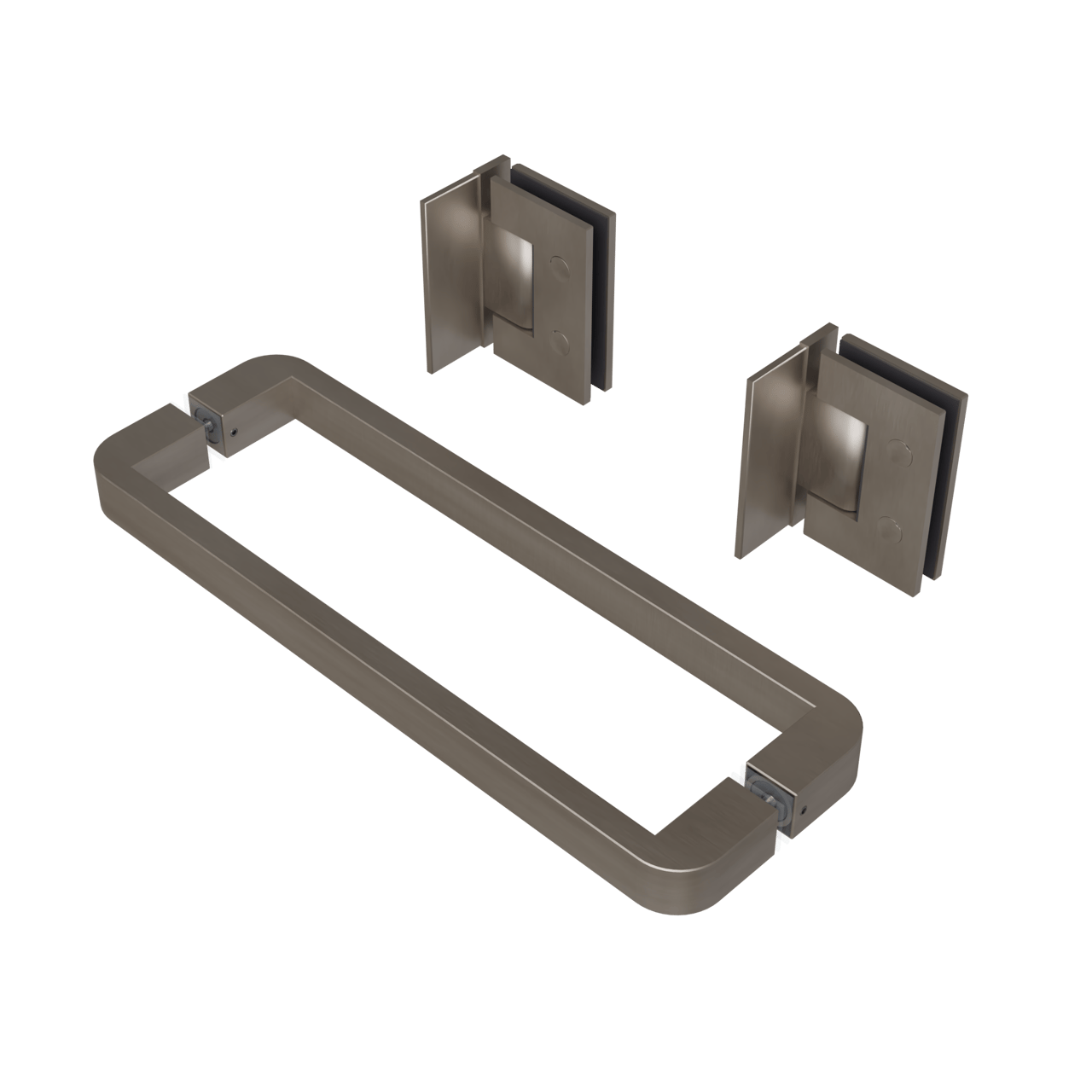 Balmani Modular douchedeur scharnieren en greep brushed coolmetal