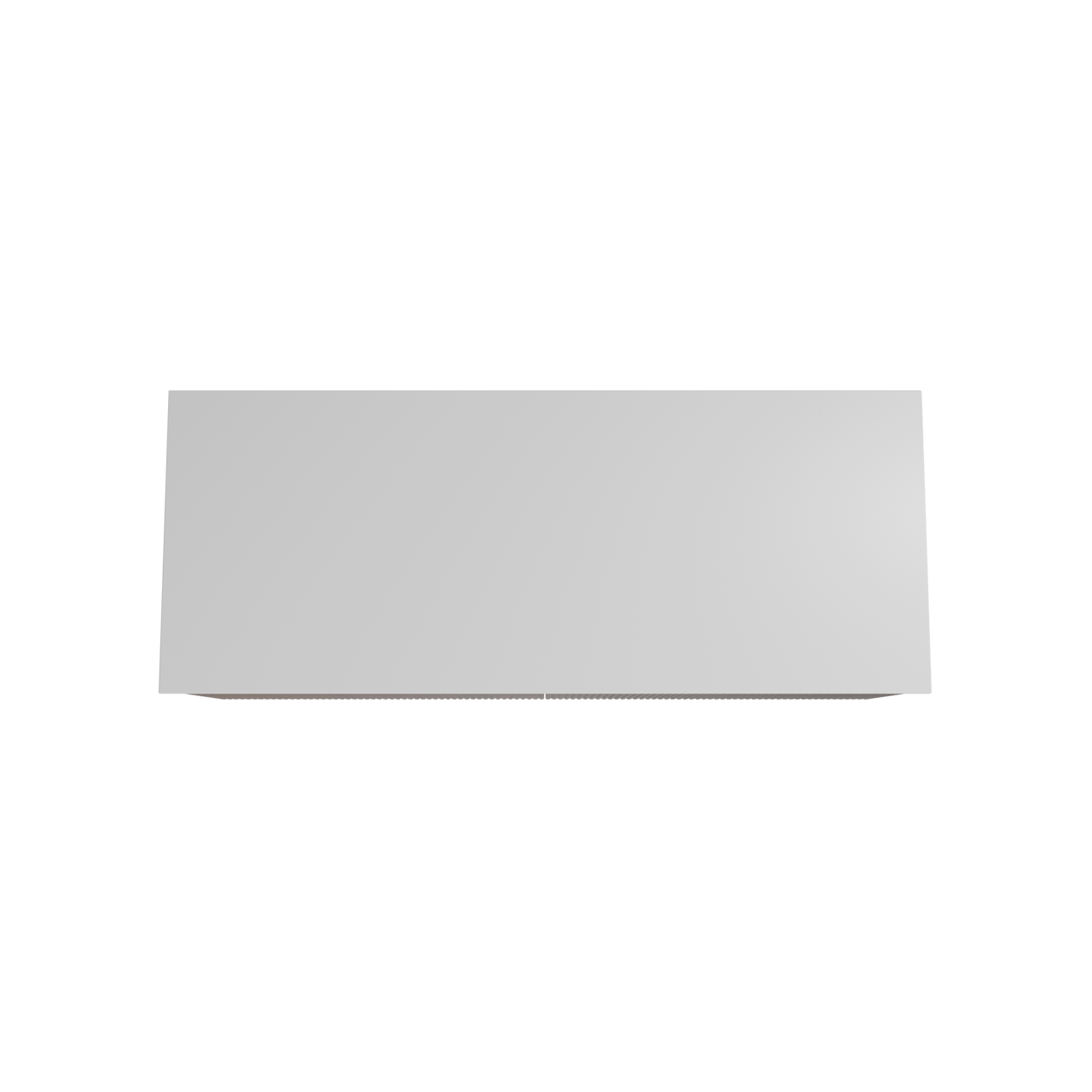 Storke Ribs meuble salle de bains suspendu 130 x 52 cm noyer avec Tavola tablette simple ou double en solid surface blanc mat, Nervure droite symétrique verticale