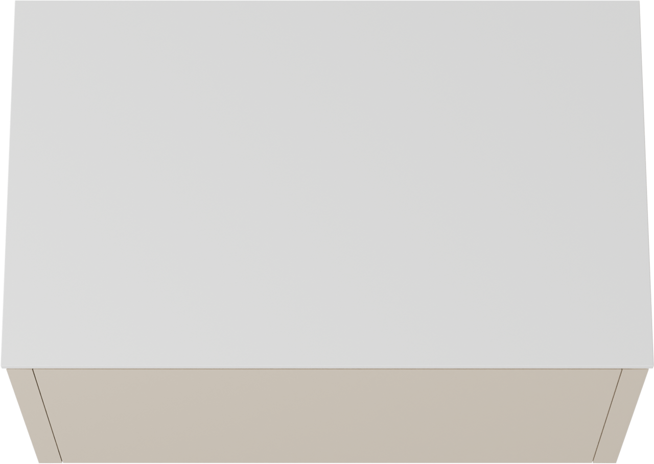 Balmani Eclips hängendes Möbelstück Set: 90 x 55 cm, Sandbeige, mit Stretto Einzel Waschtischplatte Solid Surface Weiβ matt