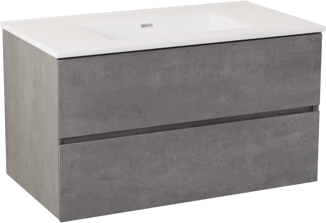 Storke Edge meuble salle de bains avec plan vasque Kera