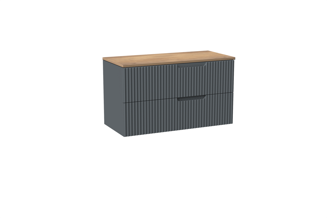 Linie Ribbo Badmöbel mit Lado Waschtischplatte für Aufsatzwaschbecken