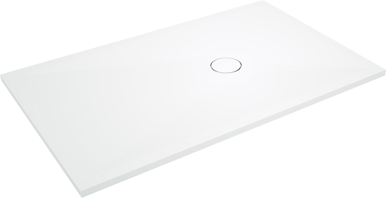 Balmani Lago receveur de douche 140 x 80 cm Solid Surface blanc mat