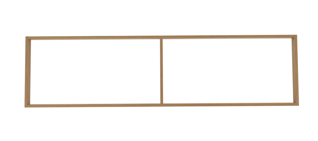 Balmani Legno Sockel für Bad-Unterschrank, Eiche verwittert, 180 x 52,5 cm