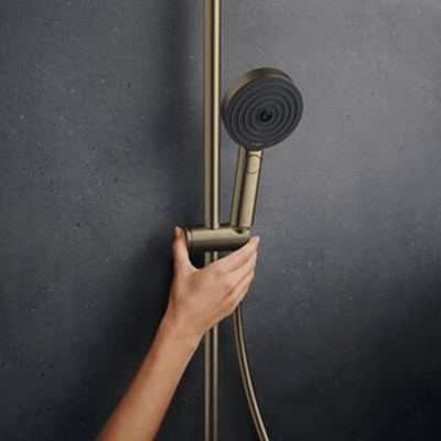 Hansgrohe Pulsify S260 Puro thermostatische kraan regendoucheset brushed bronze