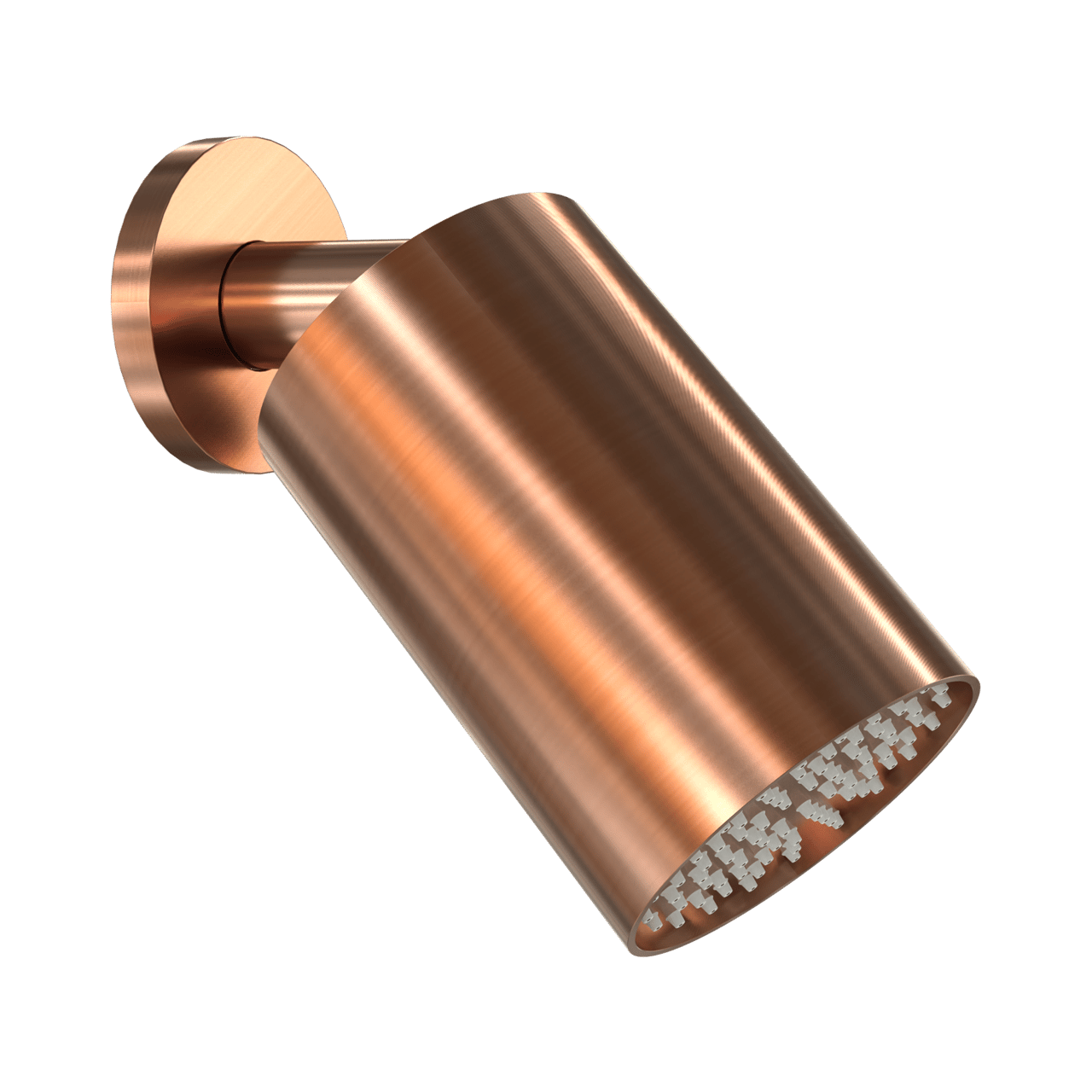 Blaufoss Luxor 90 Hoofddouche rond 14 x 9 cm met wand douchearm Brushed Rosegold