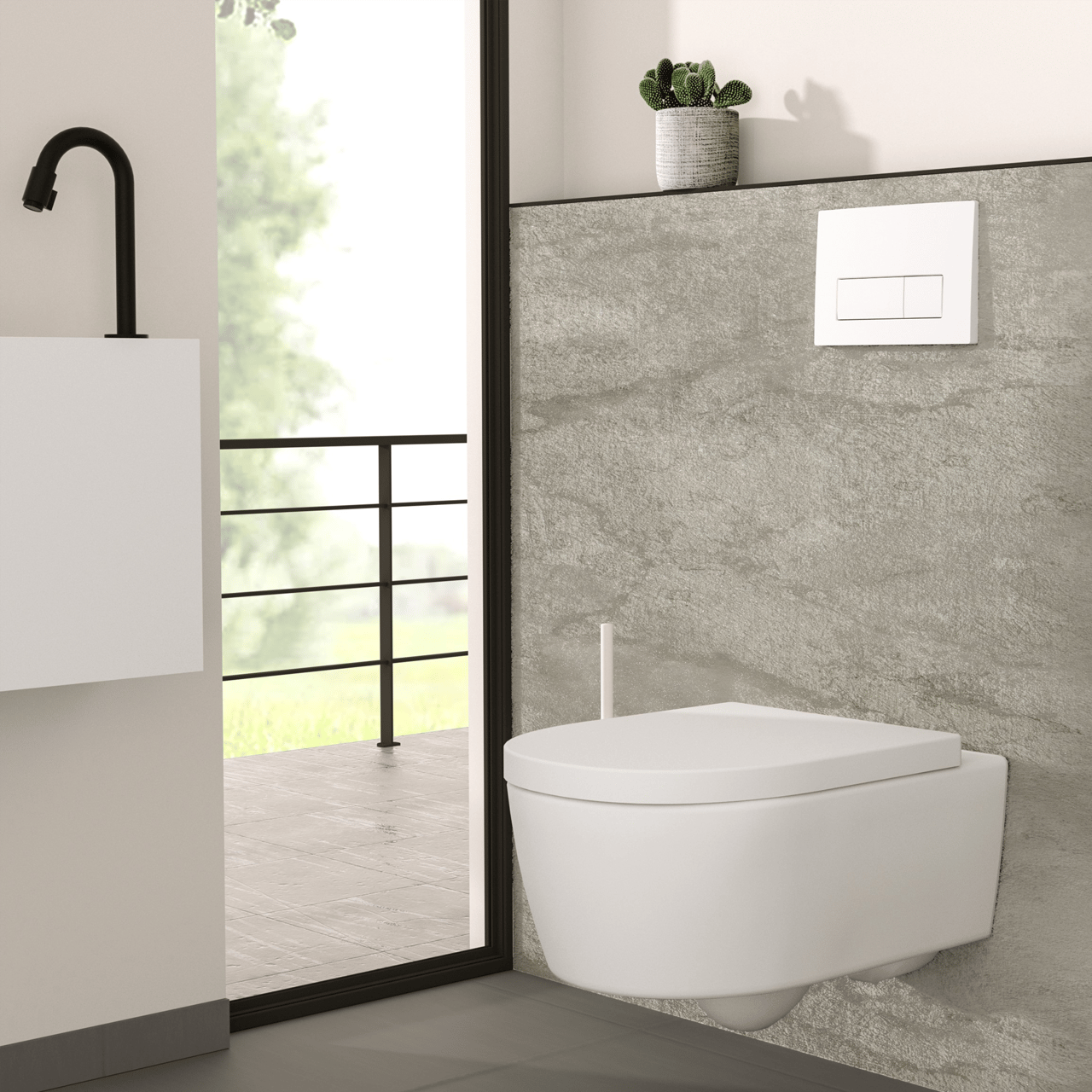 Villeroy & Boch Avento wc suspendu blanc mat bride de rinçage fine