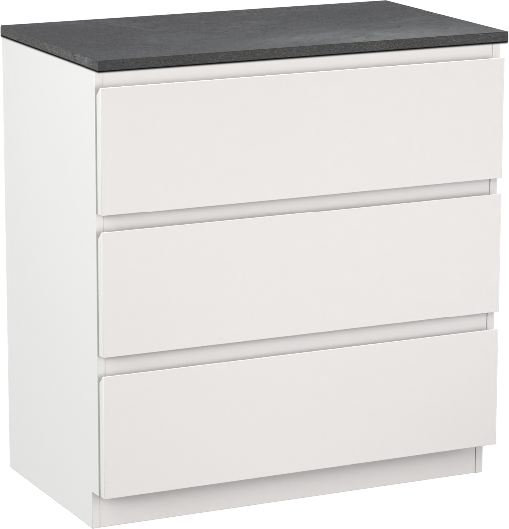 Linie Lado meuble salle de bains avec tablette pour vasques Lado