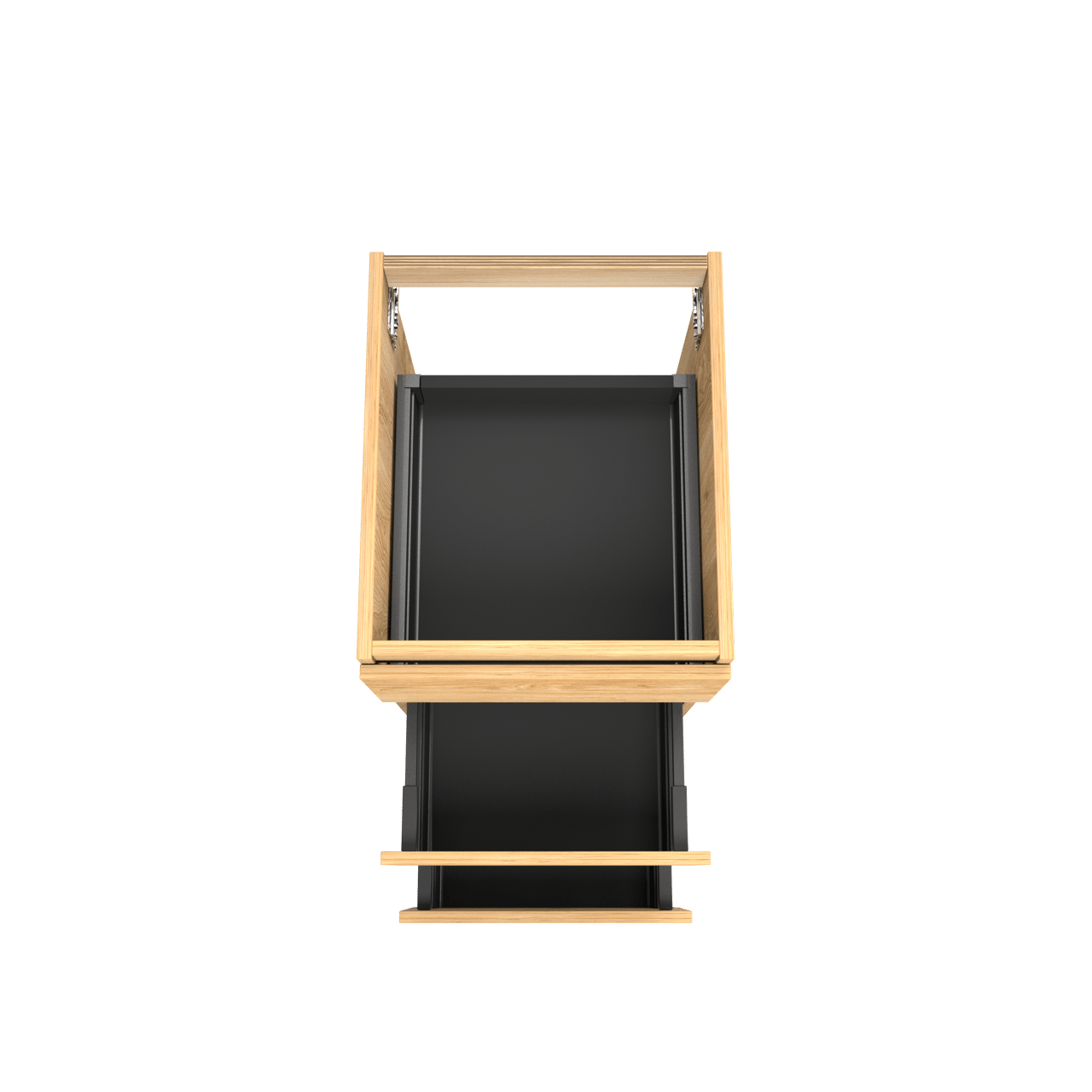 Balmani Lucida stehender Waschbeckenunterschrank: 45 x 55 cm, Eiche rustikal, 3 Schubladen