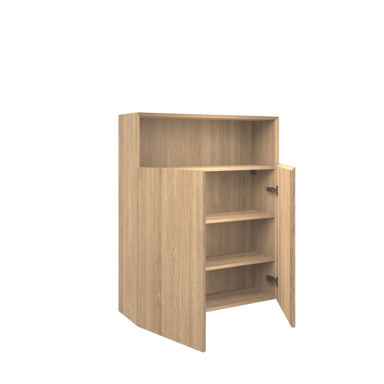 Balmani Idra Badhochschrank: Hängend, Eiche natur, Furnierholz, 100 x 30 x 120 cm