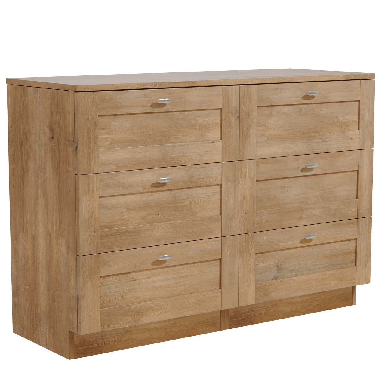 Linie Classo staand badkamermeubel 120 x 46 cm natuur eik met Lado enkel of dubbel tablet in melamine natuur eik