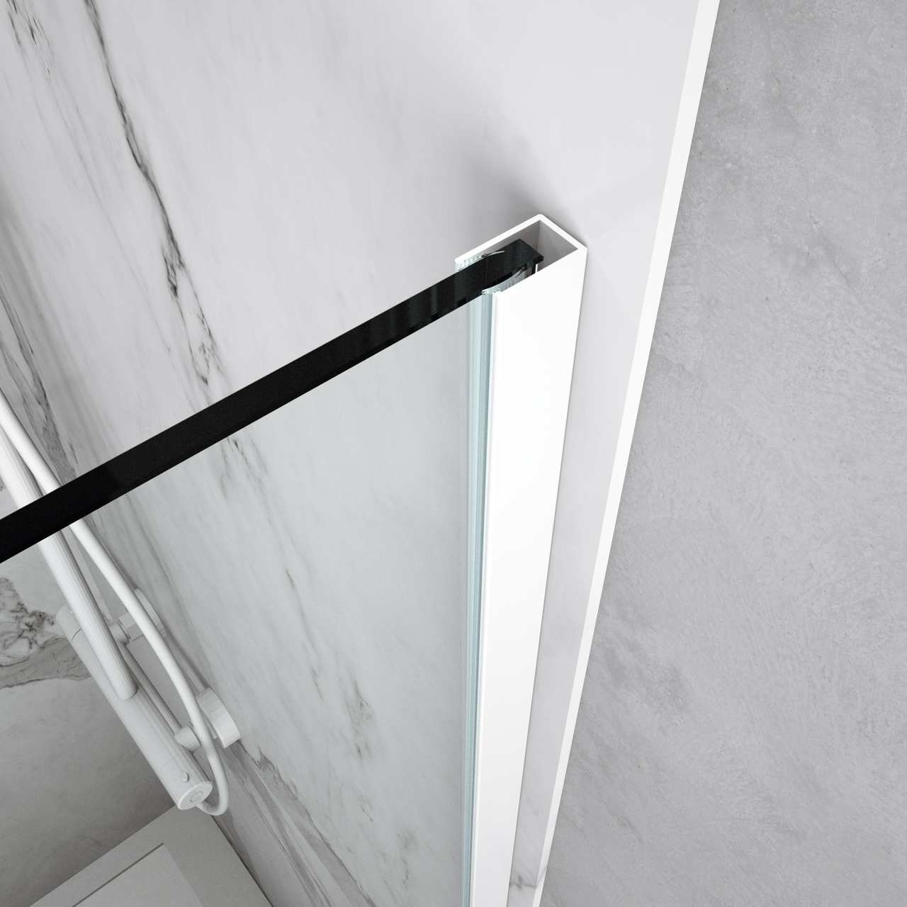 Balmani Modular muurprofiel 2,3x200cm mat wit