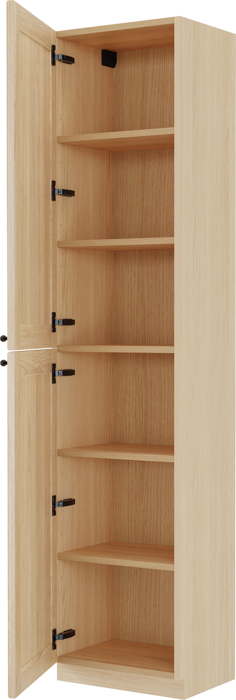 Balmani Lemon staande badkamerkast links Fineer natuur eik 45 x 35 x 195 cm