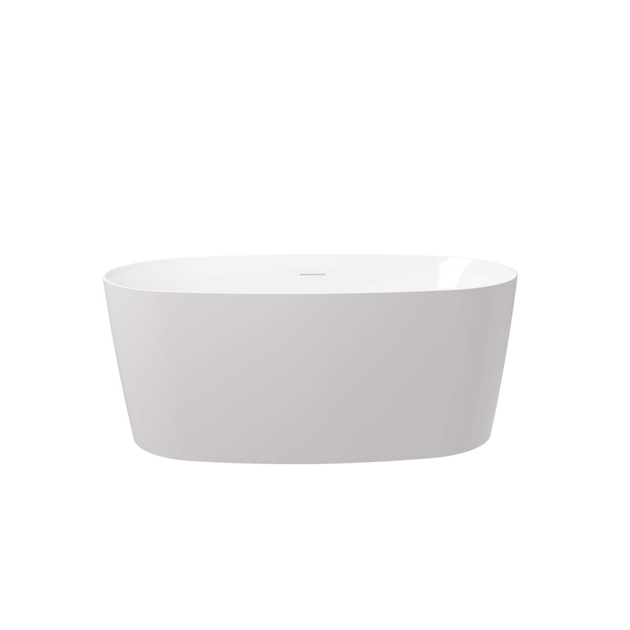 Luca Varess Sutilo ovaal vrijstaand bad 140 x 70 cm acryl Hoogglans Wit
