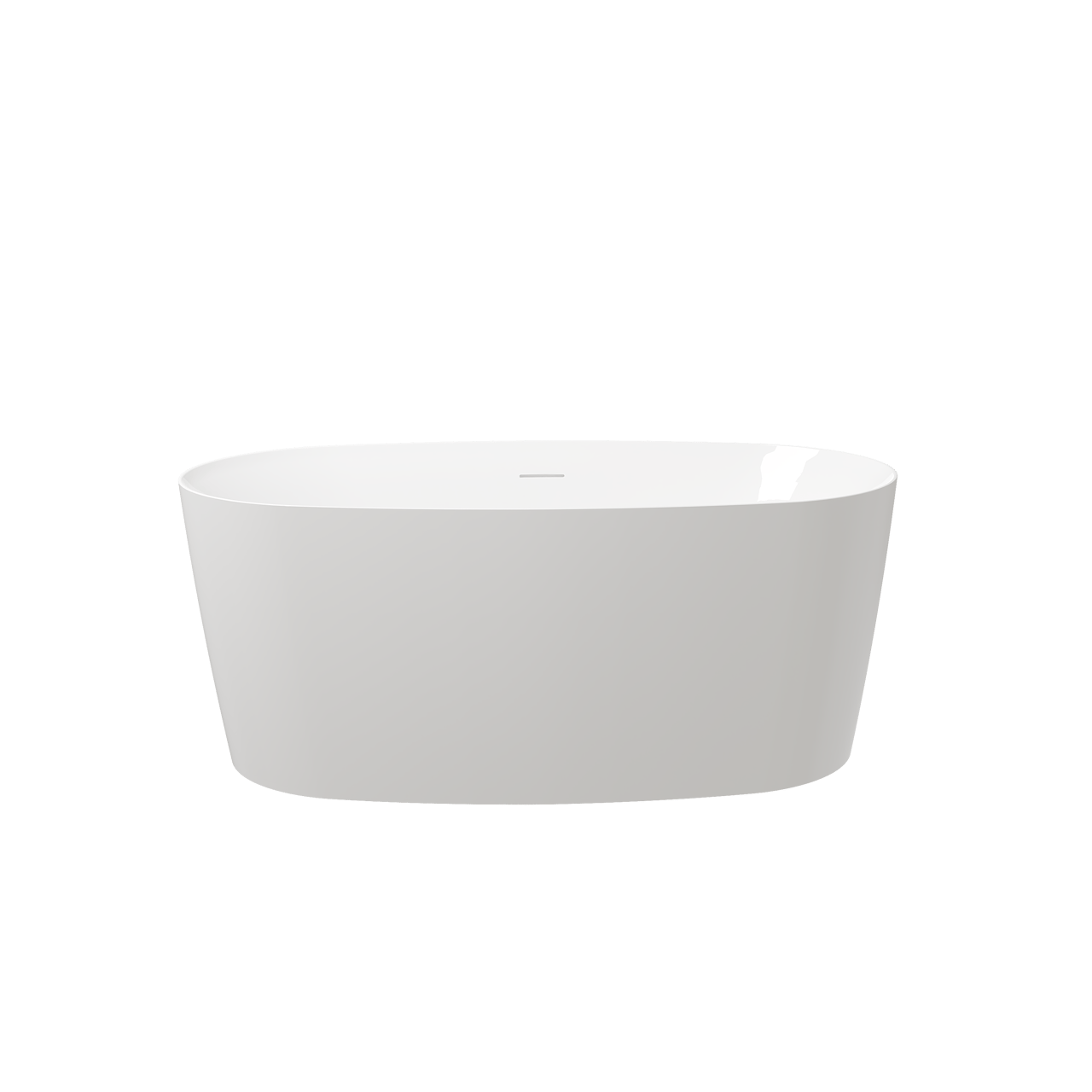Luca Varess Sutilo ovaal vrijstaand bad 140 x 70 cm acryl Glanzend Wit