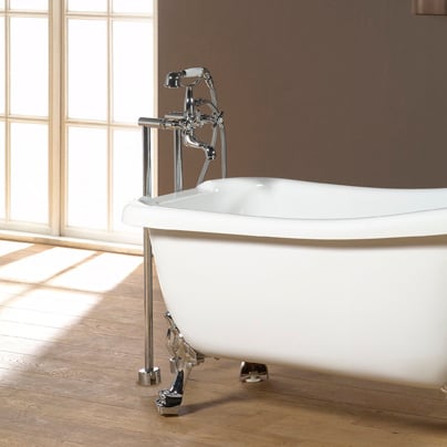 Blaufoss standing bath pipes chrome