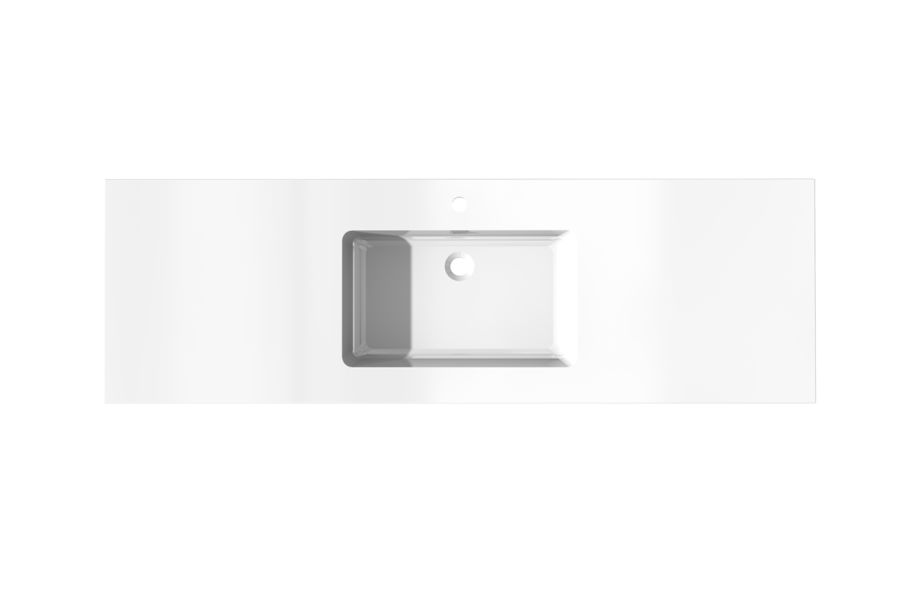 Storke Diva plan simple marbre composite brillant 165 x 52 cm