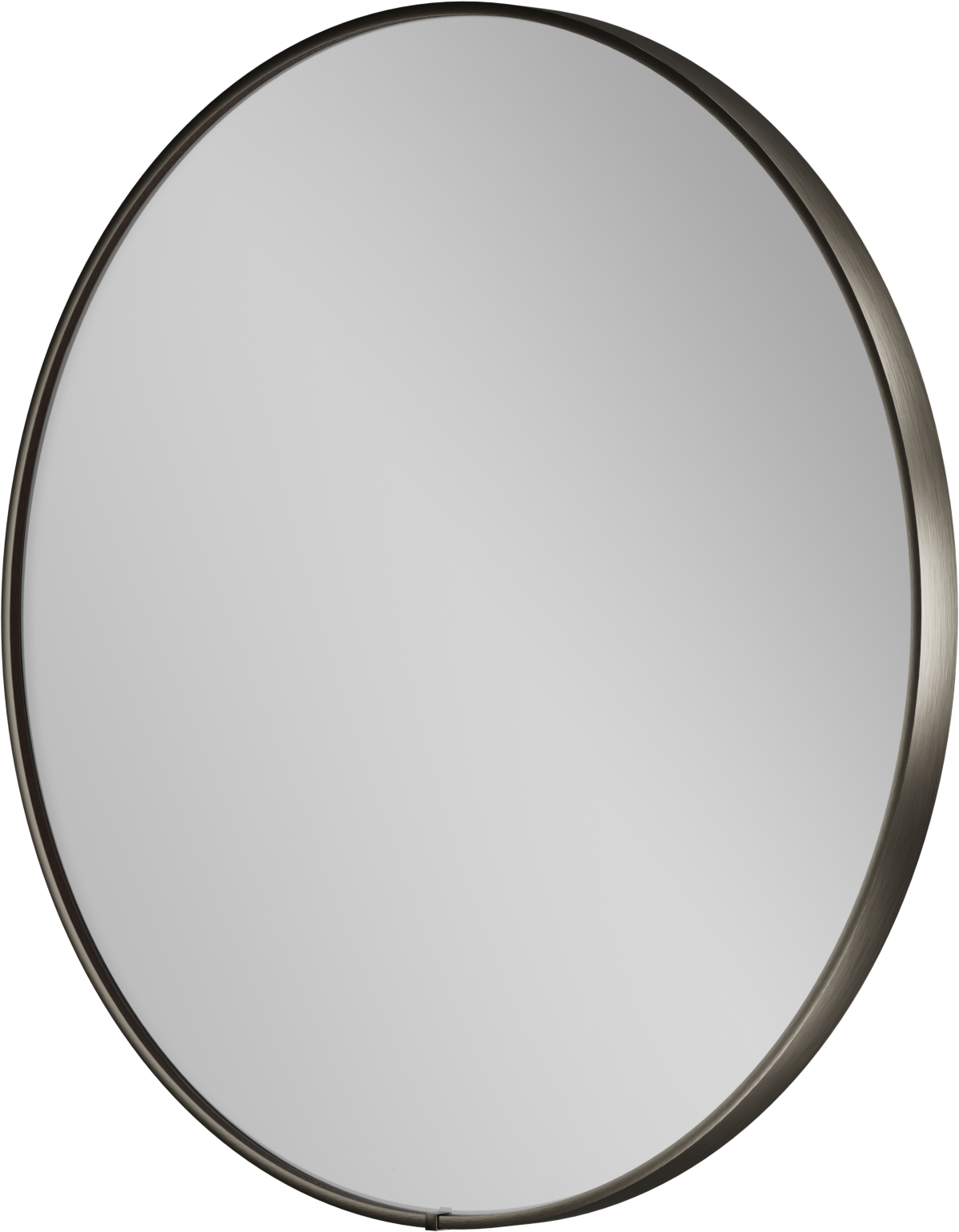 Balmani Secret miroir rond Brushed Gunmetal lumineux et anti-buée Ø 70 cm