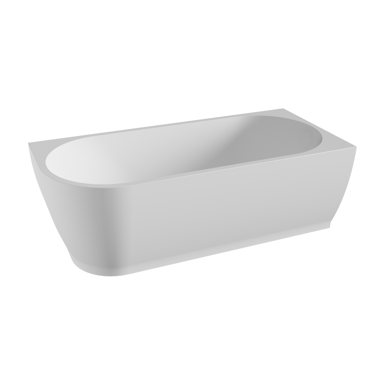 Linie Paulo baignoire d'angle droite duo 170 x 75 cm acrylique blanc mat