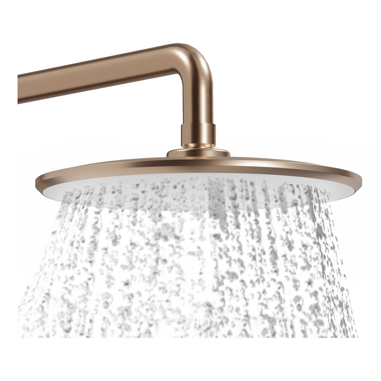 Linie Neptunus set de douche de pluie robinet thermostatique Brushed Rosegold