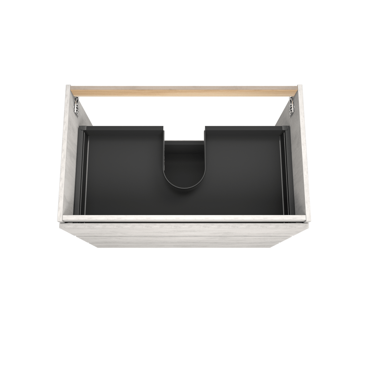 Balmani Lucida staande wastafelonderkast 90 x 55 cm beton zilvergrijs 3 lades