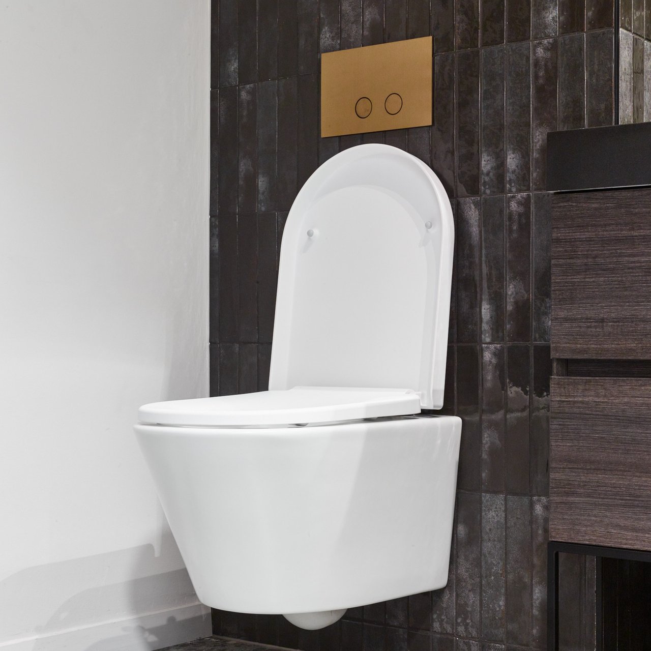 Perola Betätigungsplatte: Brushed Rosegold, für UP320 oder UP720 Spülkasten